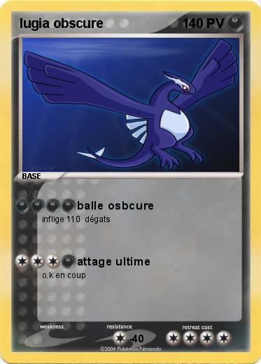 Pokemon lugia obscure