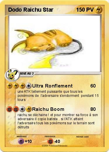 Pokemon Dodo Raichu Star