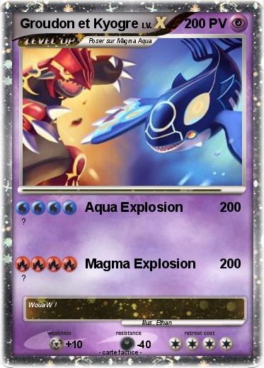 Pokemon Groudon et Kyogre