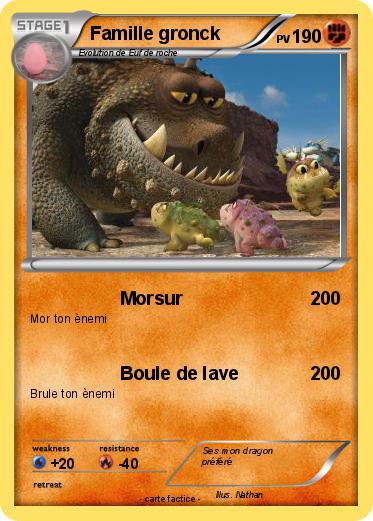 Pokemon Famille gronck
