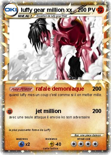 Pokemon luffy gear million xx