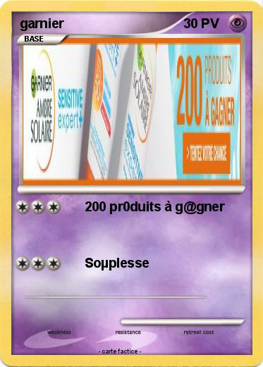 Pokemon garnier