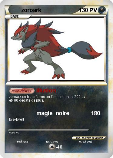 Pokemon zoroark