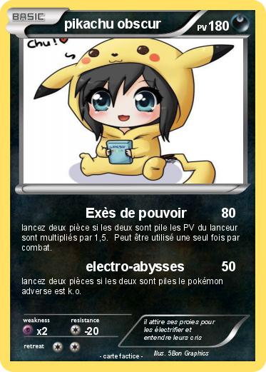 Pokemon pikachu obscur