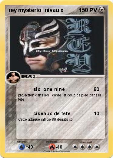 Pokemon rey mysterio  nivau x                                                            1 100                      
