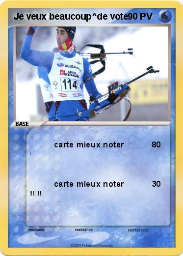 Pokemon Je veux beaucoup^de vote