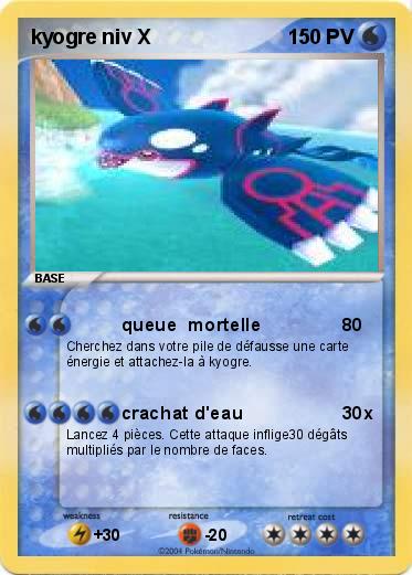 Pokemon kyogre niv X
