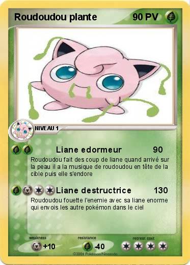Pokemon Roudoudou plante