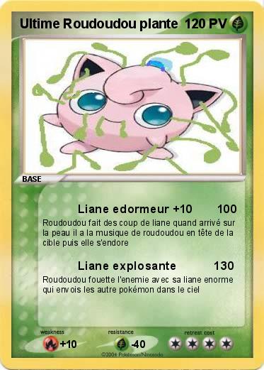 Pokemon Ultime Roudoudou plante