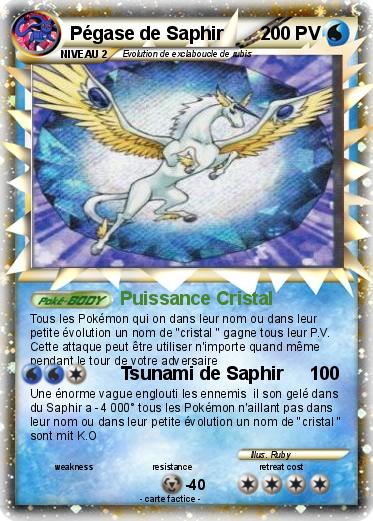 Pokemon Pégase de Saphir