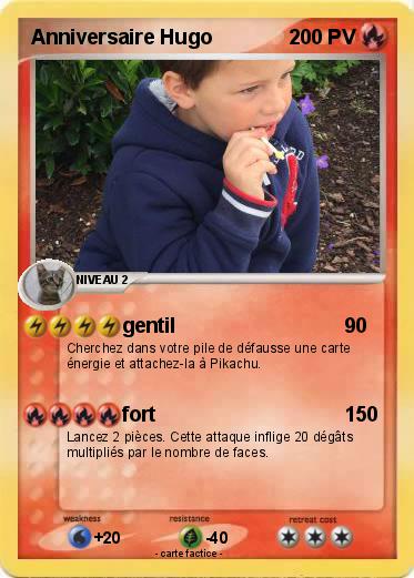 Pokemon Anniversaire Hugo