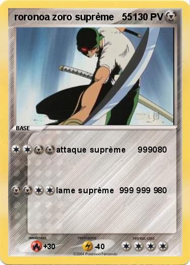 Pokemon roronoa zoro suprème   55