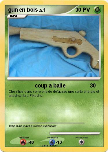 Pokemon gun en bois