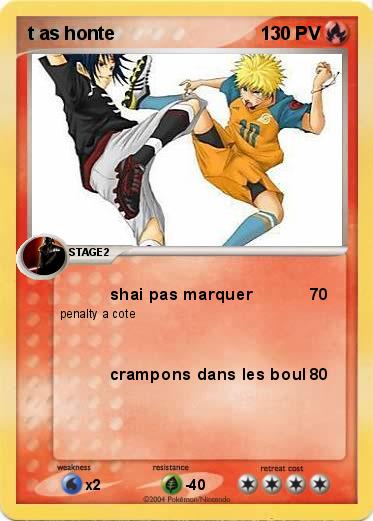 Pokemon t as honte
