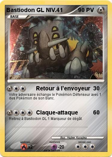 Pokemon Bastiodon GL NIV.41