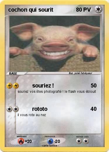 Pokemon cochon qui sourit