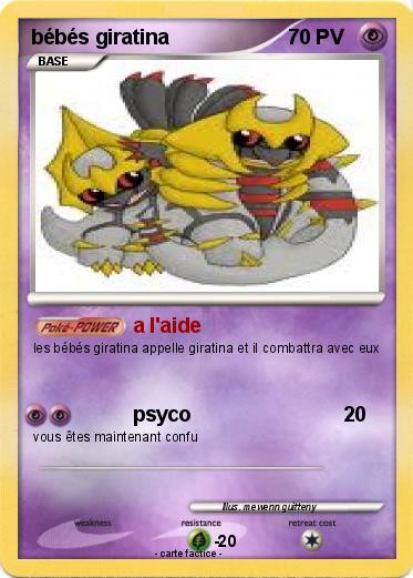 Pokemon bébés giratina