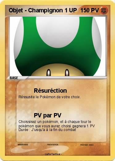 Pokemon Objet - Champignon 1 UP