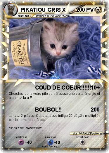 Pokemon PIKATIOU GRIS X