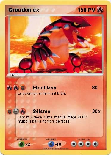 Pokemon Groudon ex