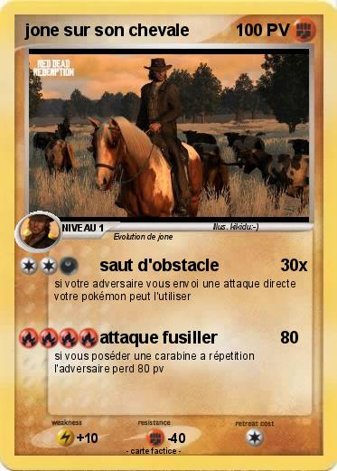 Pokemon jone sur son chevale