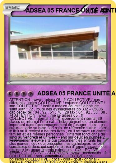 Pokemon ADSEA 05 FRANCE UNITÉ A INTERNAT FRANCE IME FRANCE