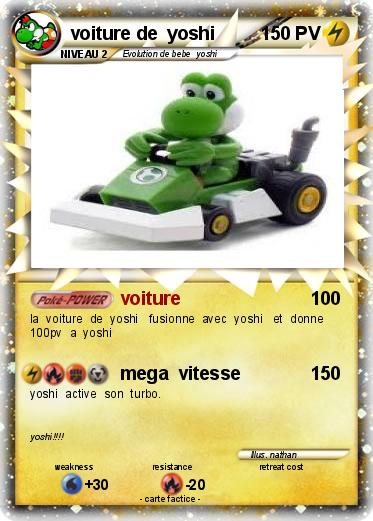Pokemon voiture de  yoshi