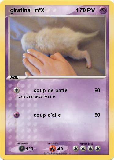 Pokemon  giratina   n°X                    1