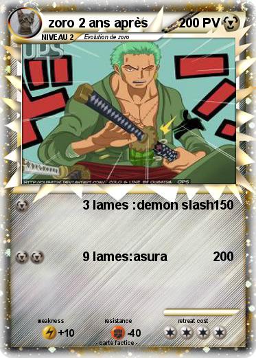 Pokemon zoro 2 ans après