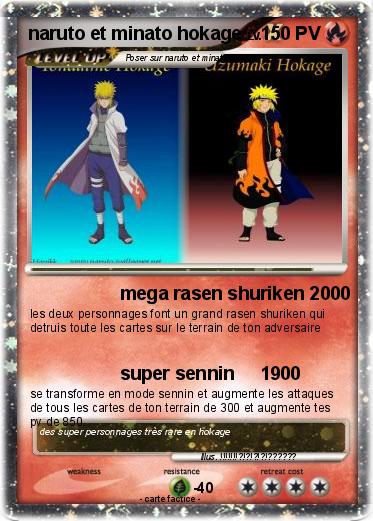 Pokemon naruto et minato hokage