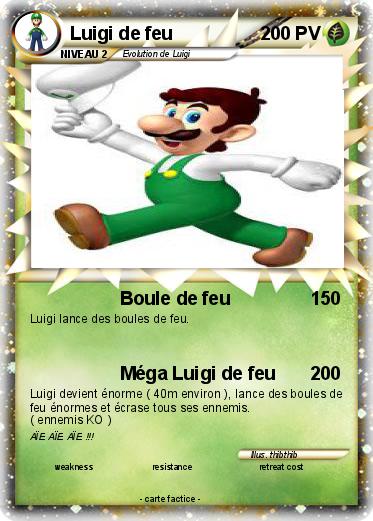 Pokemon Luigi de feu