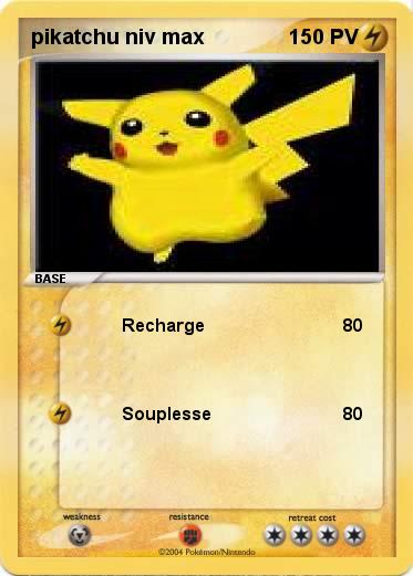 Pokemon pikatchu niv max