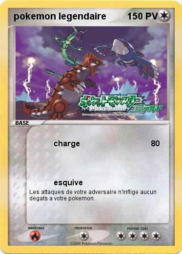 Pokemon pokemon legendaire