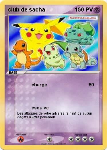 Pokemon club de sacha
