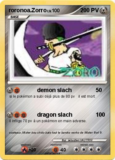 Pokemon roronoa.Zorro