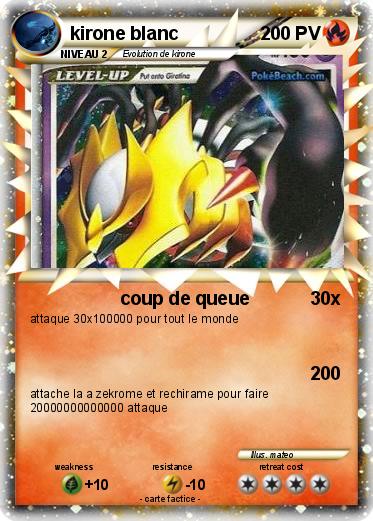 Pokemon kirone blanc