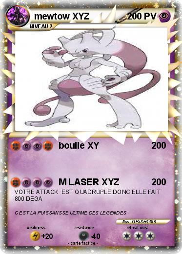 Pokemon mewtow XYZ