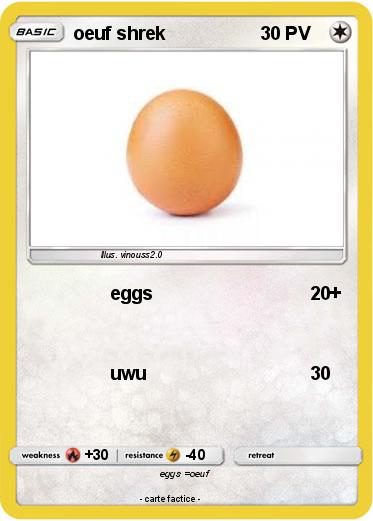 Pokemon oeuf shrek