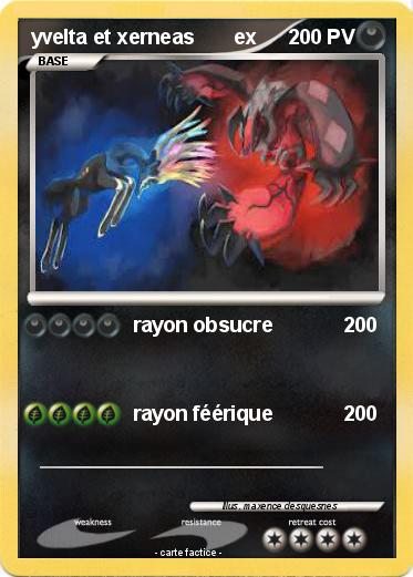 Pokemon yvelta et xerneas       ex