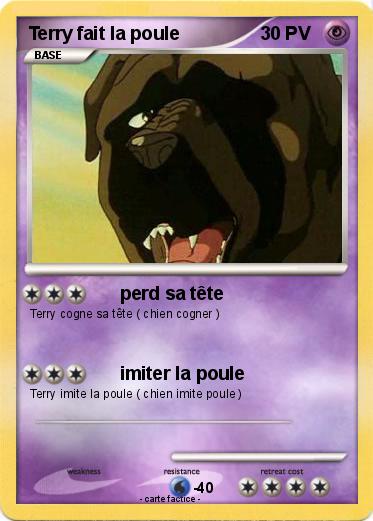 Pokemon Terry fait la poule