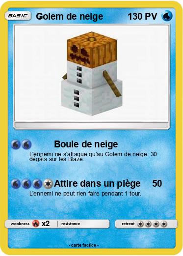 Pokemon Golem de neige