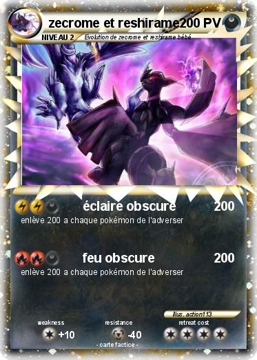 Pokemon zecrome et reshirame
