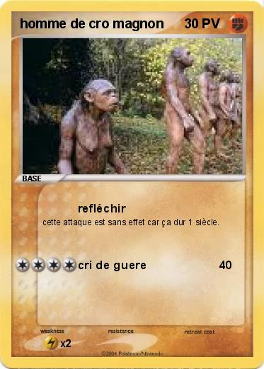 Pokemon homme de cro magnon