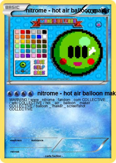 Pokemon nitrome - hot air balloon maker