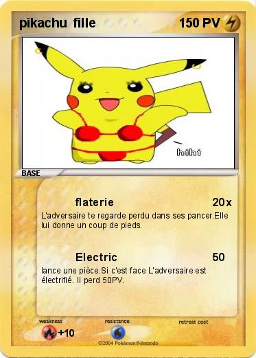 Pokemon pikachu  fille