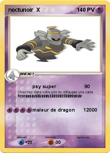 Pokemon noctunoir  X