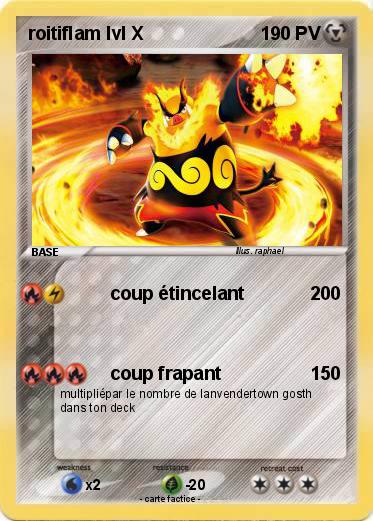 Pokemon roitiflam lvl X
