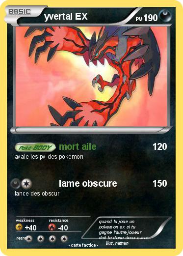 Pokemon yvertal EX
