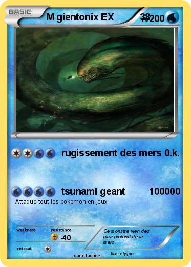 Pokemon M gientonix EX          38