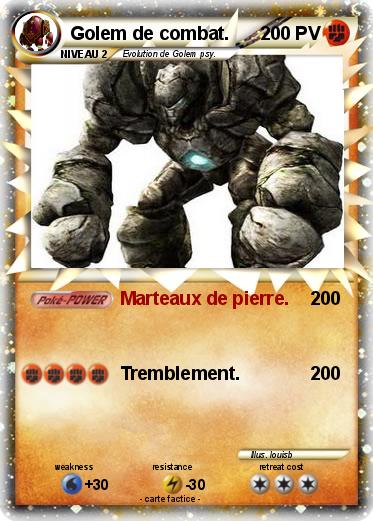 Pokemon Golem de combat.